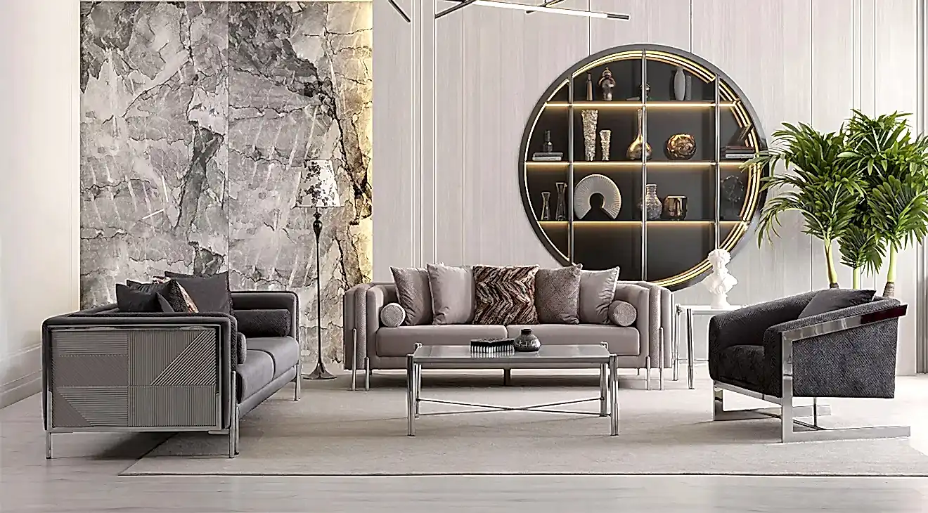 Hürrem Metal Ayaklı Koltuk Takımı